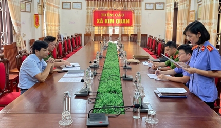 Trực tiếp kiểm sát thi hành án hình sự tại Uỷ ban nhân dân các xã trên...
